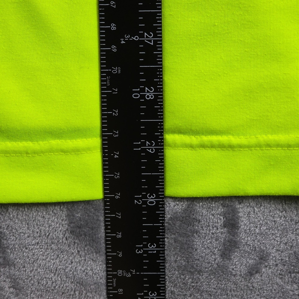 Nike Golf Polo Shirt Mens Large Lime Green Dri-FIT Tour Performance Rugby Logo - Picture 9 of 10